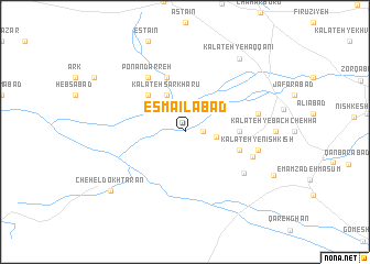 map of Esmā‘īlābād