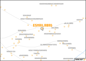 map of Esmā‘īlābād