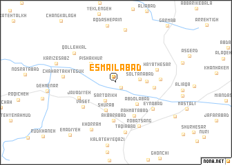 map of Esmā‘īlābād