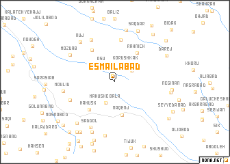 map of Esmā‘īlābād