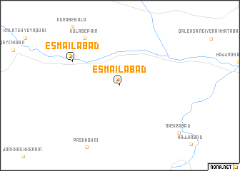 map of Esmā‘īlābād