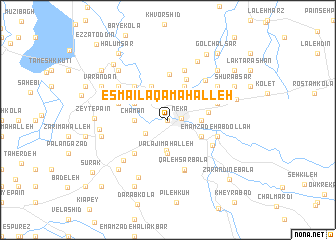 map of Esmā‘īl Āqā Maḩalleh