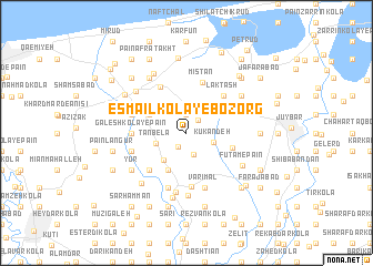 map of Esmā‘īl Kolā-ye Bozorg