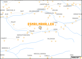 map of Esmā‘īl Maḩalleh