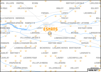 map of Esmans