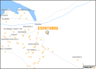 map of ‘Eşmatābād