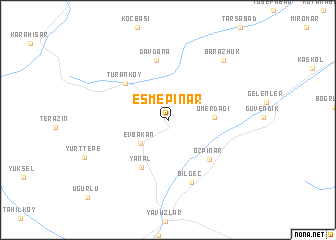 map of Eşmepınar