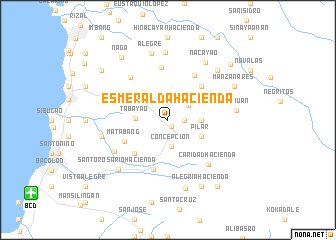 map of Esmeralda Hacienda