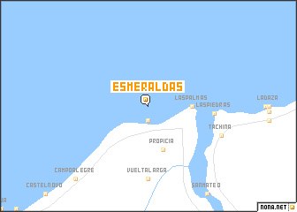 map of Esmeraldas