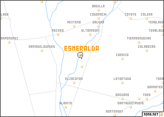 map of Esmeralda