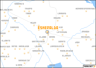 map of Esmeralda