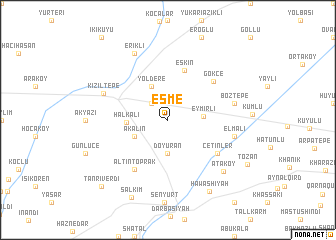 map of Eşme