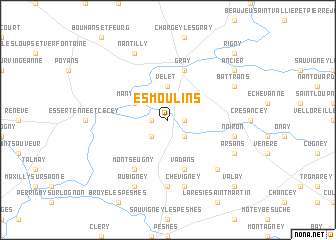 map of Esmoulins