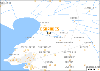 map of Esnandes