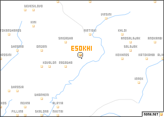 map of Esokhí