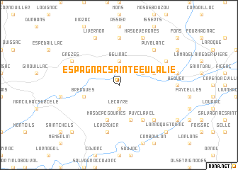 map of Espagnac-Sainte-Eulalie