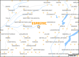 map of Espagnac