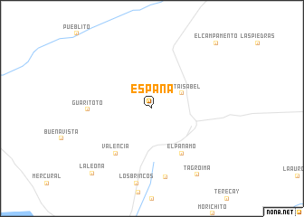 map of España