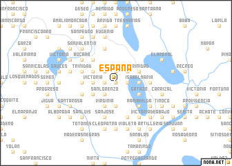 map of España