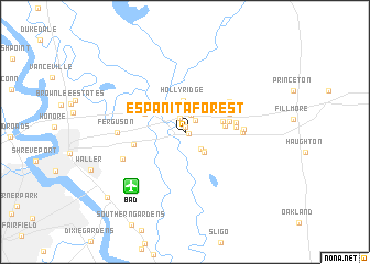 map of Espanita Forest