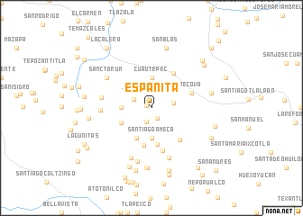 map of Españita