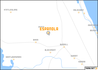 map of Espanola