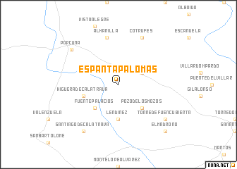 map of Espanta Palomas