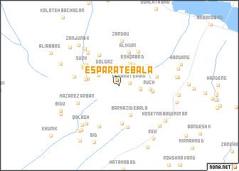 map of Espārāt-e Bālā