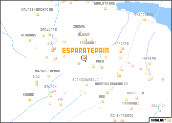 map of Espārāt-e Pā\