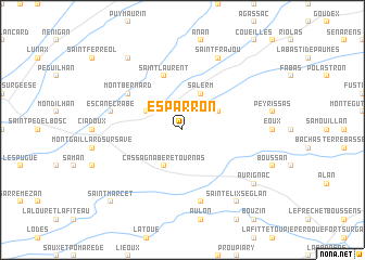 map of Esparron