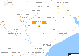 map of Espartal