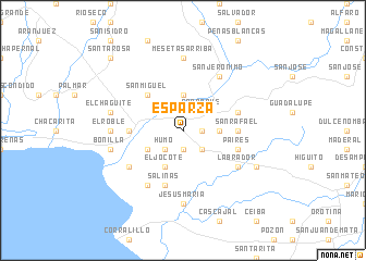 map of Esparza