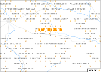 map of Espaubourg