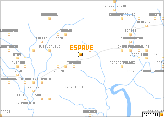 map of Espavé