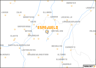 map of Espejuelo