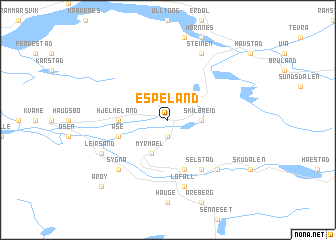 map of Espeland