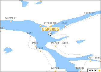 map of Espenes