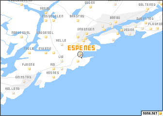 map of Espenes