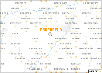 map of Espenfeld