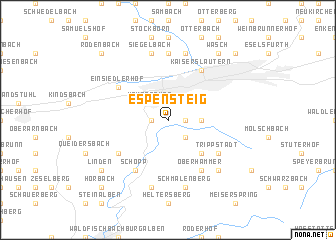 map of Espensteig