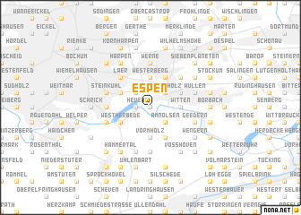 map of Espen