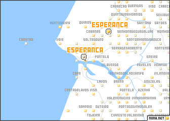 map of Esperança