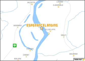 map of Esperance Landing