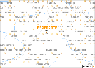 map of Esperante