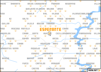 map of Esperante