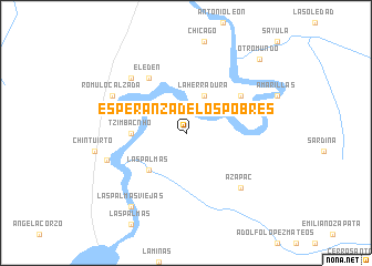 map of Esperanza de los Pobres