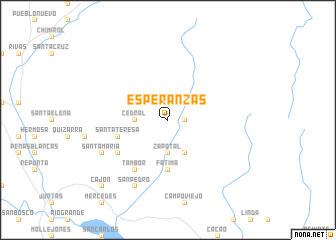 map of Esperanzas