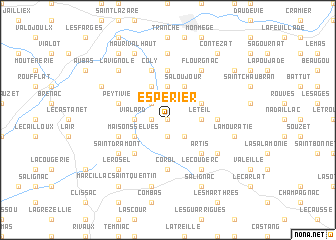 map of Espérier