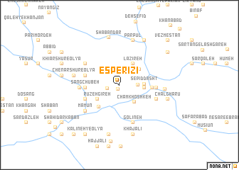 map of Esperīzī