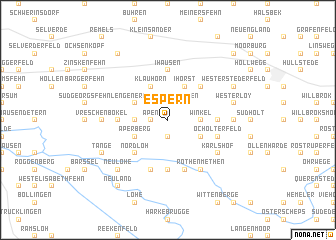 map of Espern